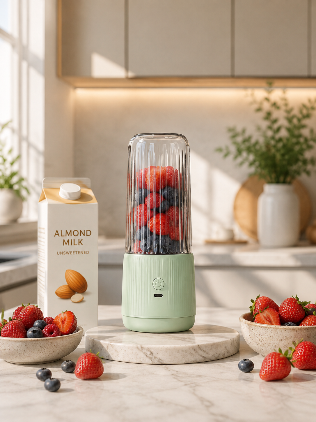 Portable Mini Smoothie Blender – Cordless & Rechargeable