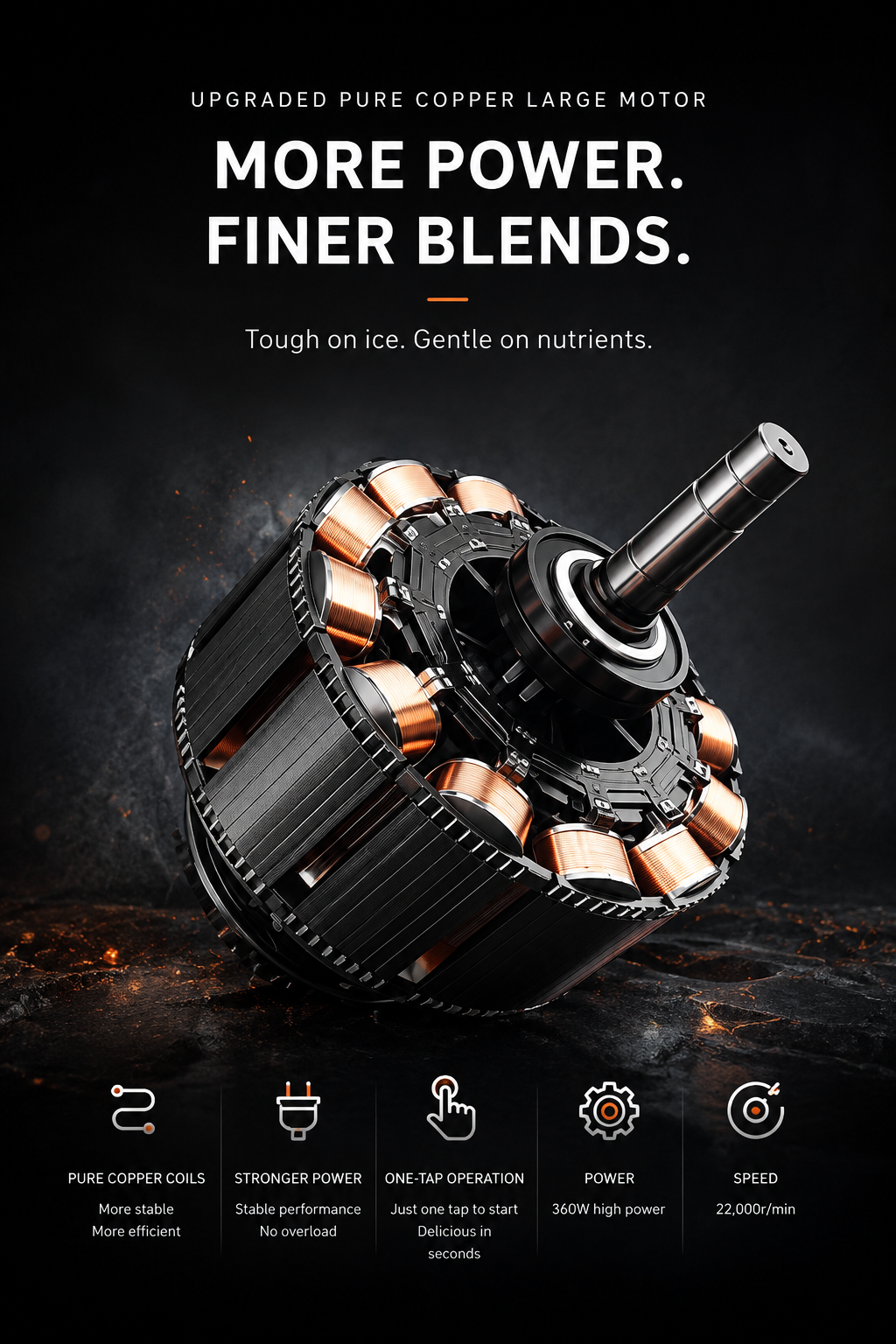 Portable Mini Blender

Fresh blends. Wherever you go.